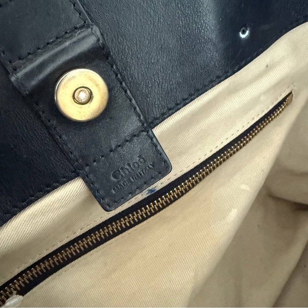 Chic Black and Blue Designer Tote Bag - Picture 10 of 14